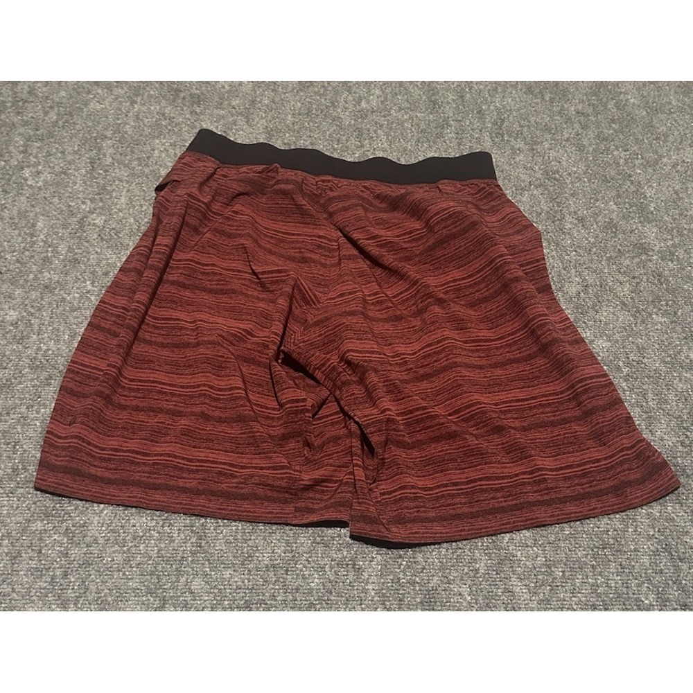 Lululemon Mens Large Heather Red Athletic Gym Shorts Unlined 11" Inseam